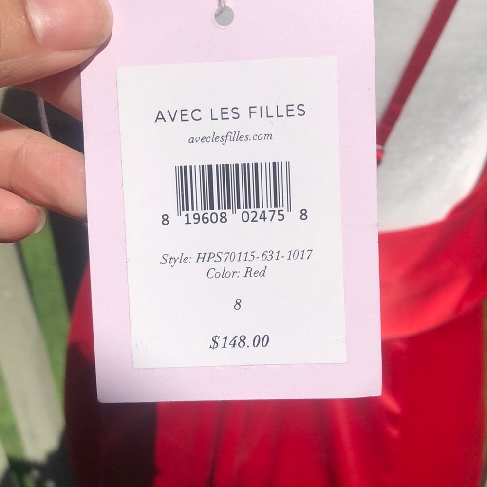 ❤️HP❤️Sexy red dress midi size 8 womens - Picture 8 of 8